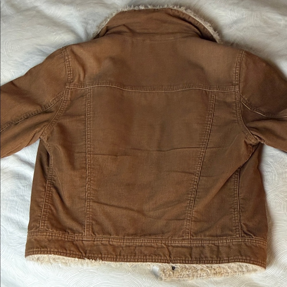 Abercrombie & Fitch Cream Sherpa Jacket - Picture 8 of 9